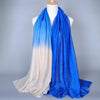 Glittering Blue and White Gradient Hijab