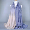 Glittering Periwinkle and White Gradient Hijab