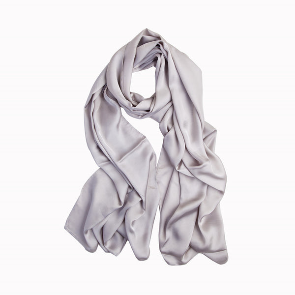 Silver Best Satin Hijab