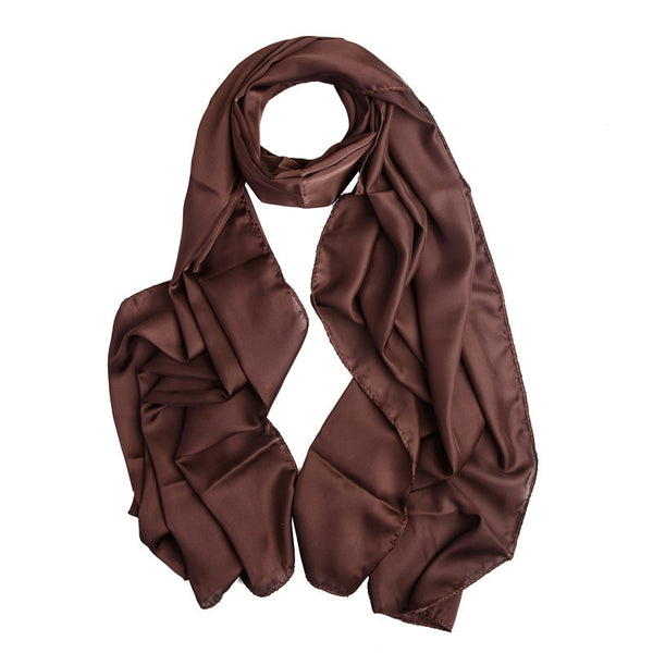 Brown Satin Hijab