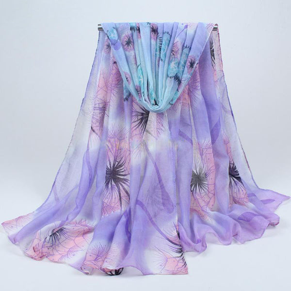 Purple Dandelions Hijab