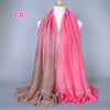 Glittering Pink and Brown Gradient Hijab