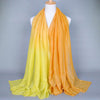 Glittering Orange and Yellow Gradient Hijab