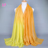 Glittering Orange and Yellow Gradient Hijab