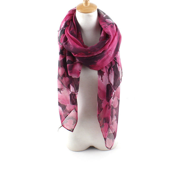 Fuschia Ivy Floral Hijab