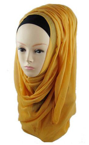 Yellow Solid Best Chiffon Hijab