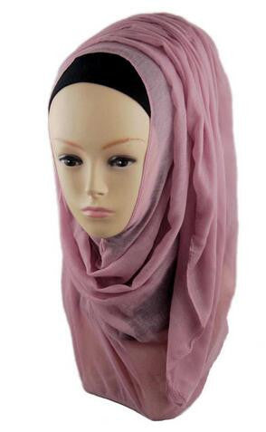Pink Best Solid Chiffon Hijab