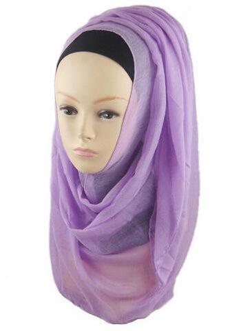 Lavender Purple Best Solid Chiffon Hijab