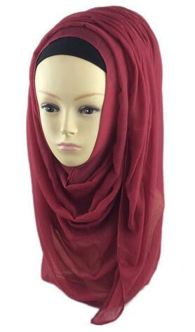 Crimson Red Best Solid Chiffon Hijab