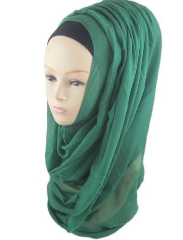 Emerald Green Best Solid Chiffon Hijab