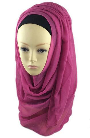 Fuschia Best Solid Chiffon Hijab