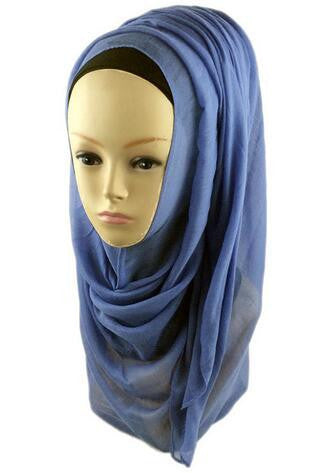 Periwinkle Blue Best Solid Chiffon Hijab