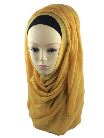Mustard Yellow Best Solid Chiffon Hijab