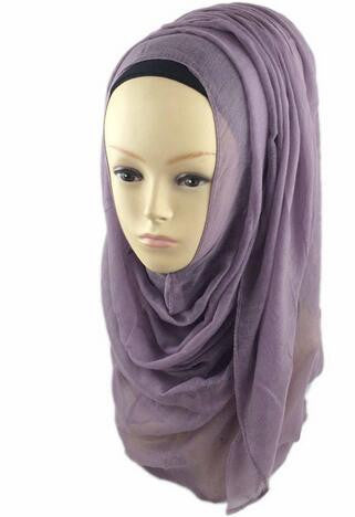 Mauve Purple Best Solid Chiffon Hijab