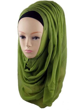 Lime Green Best Solid Chiffon Hijab