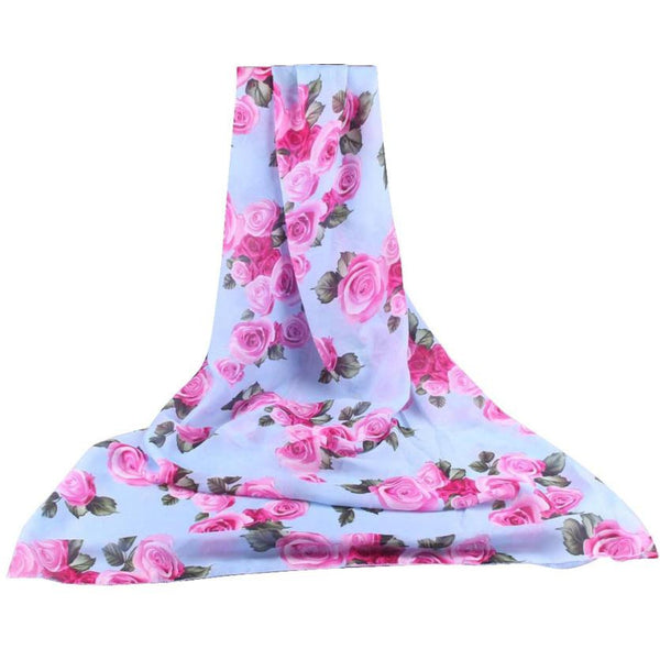 Periwinkle Small Roses Hijab