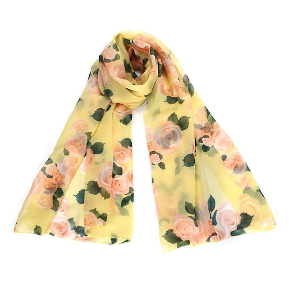 Yellow Small Roses Hijab